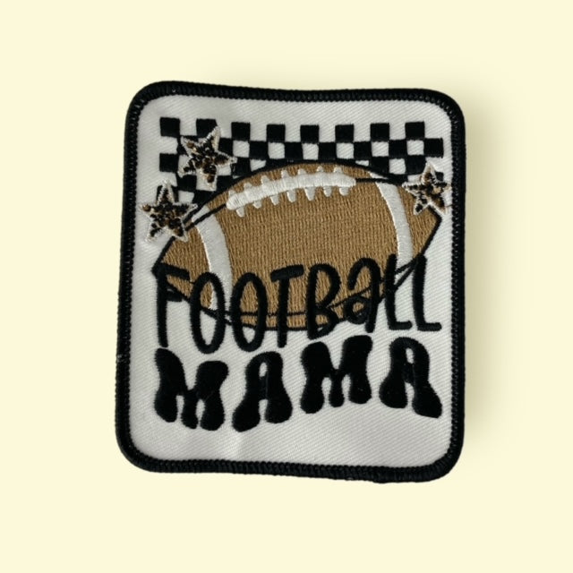 FOOTBALL MAMA HAT PATCH