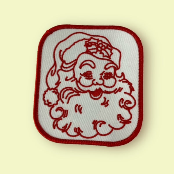 RED SANTA HAT PATCH