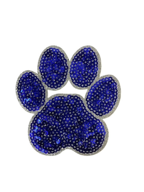 SEQ ROYAL BLUE PAW HAT PATCH