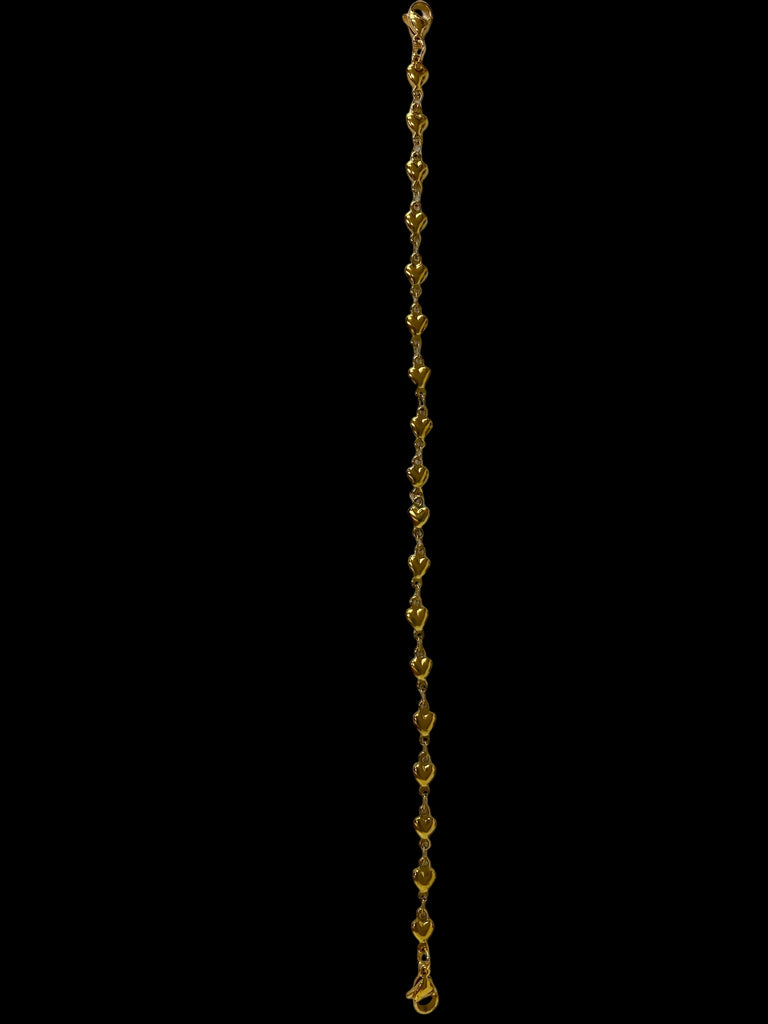 GOLD HEARTS HAT CHAIN