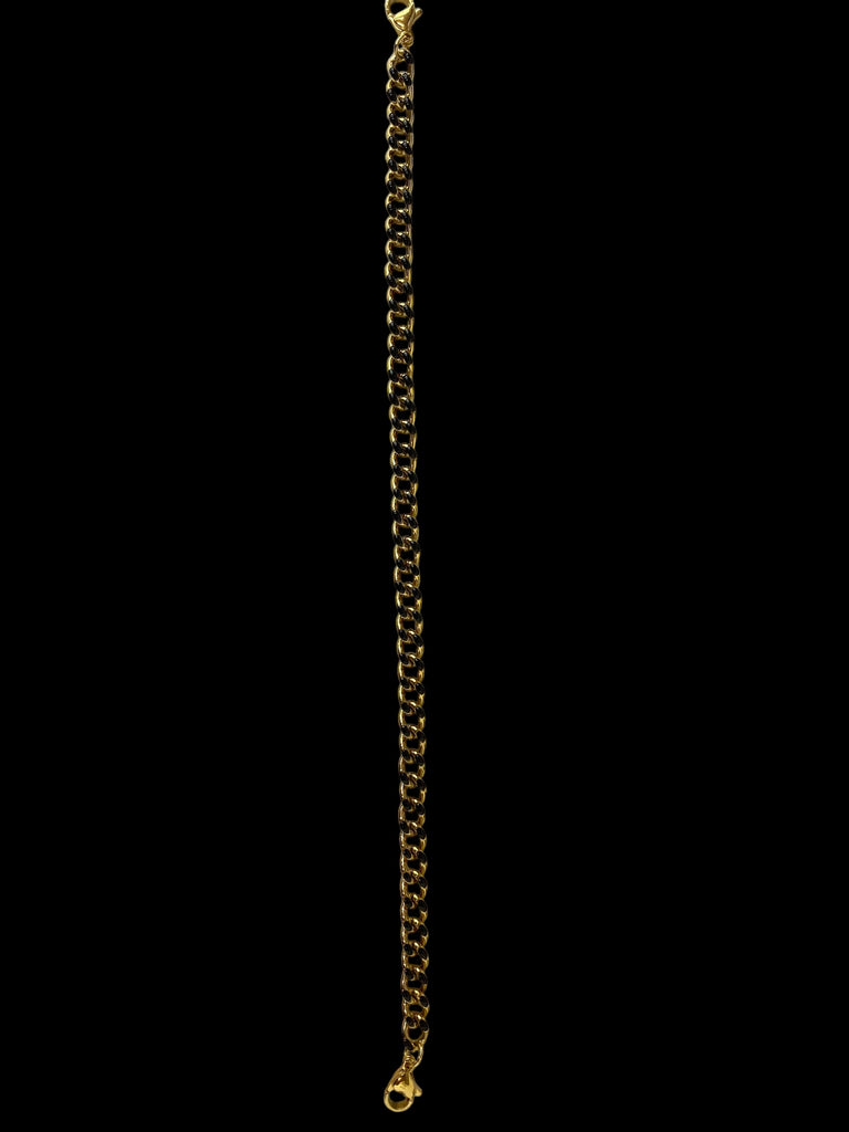 GOLD/BLACK LINK HAT CHAIN