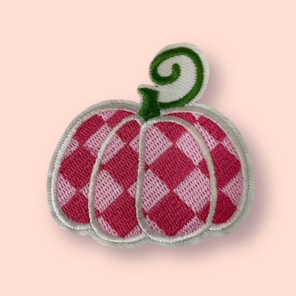 PINK PUMPKIN HAT PATCH