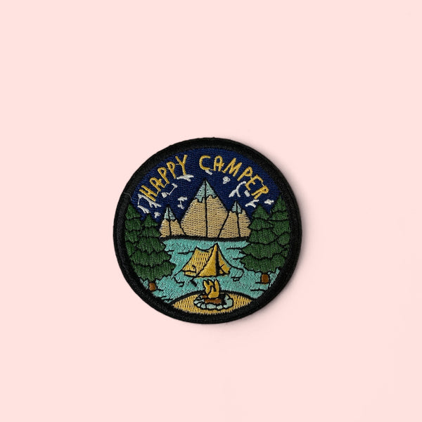 HAPPY CAMPER HAT PATCH