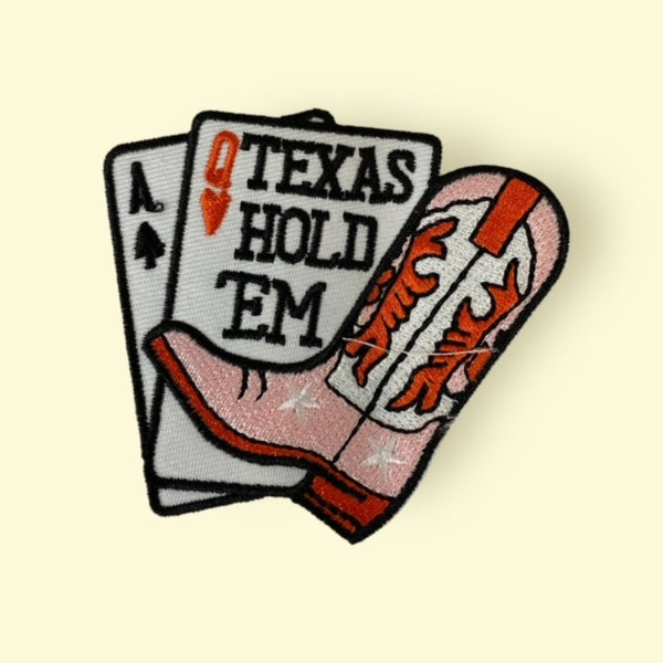 TEXAS HOLD EM HAT PATCH