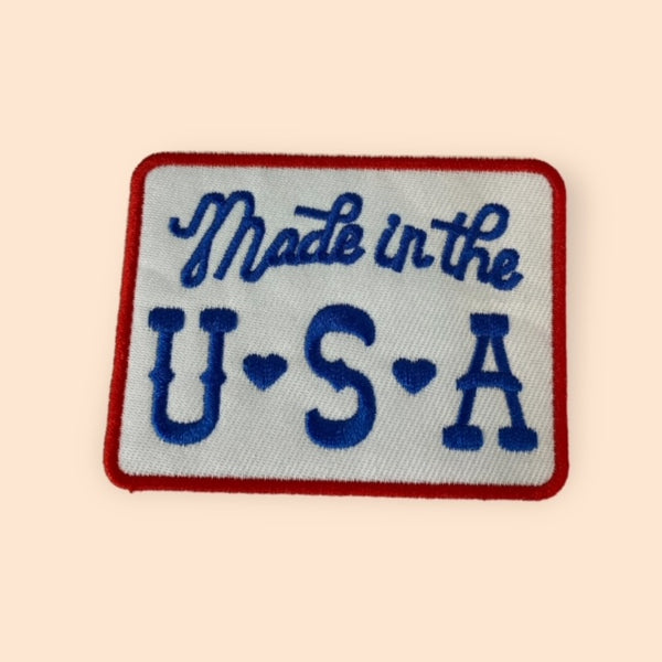 MADE IN THE USA HAT PATCH