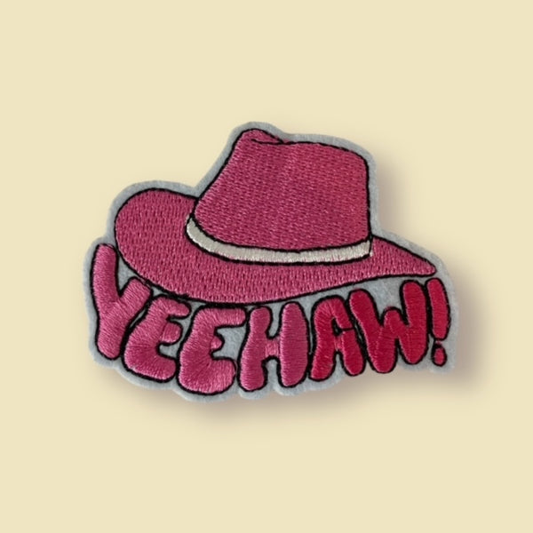 YEEHAW PINK HAT PATCH