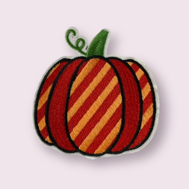 STRIPE PUMPKIN HAT PATCH