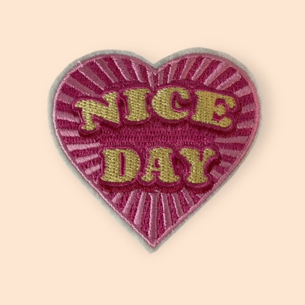 NICE DAY HEART HAT PATCH