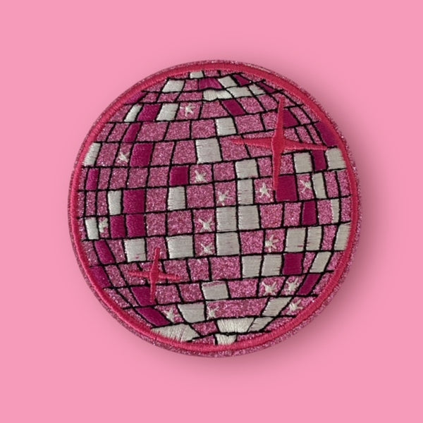 PINK DISCO HAT PATCH