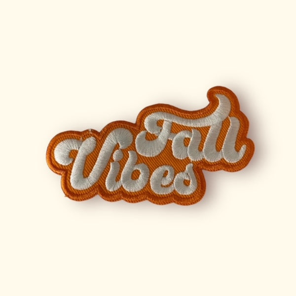 FALL VIBES FLOWER HAT PATCH