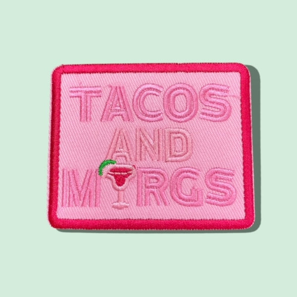 TACOS AND MARGS HAT PATCH