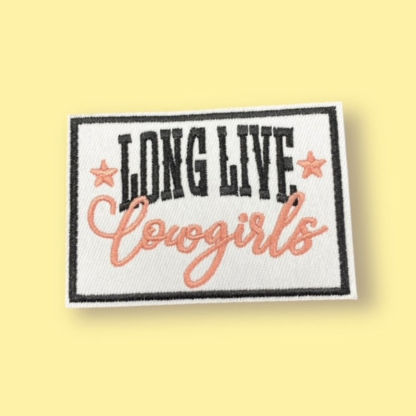 LONG LIVE COWGIRLS HAT PATCH