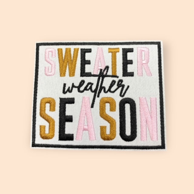 SWEATER WEATHER SEASON HAT PATCH