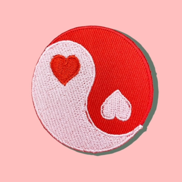 HEART YINGYANG HAT PATCH