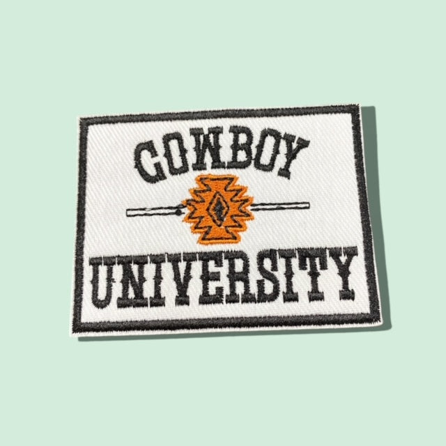 COWBOY UNIVERSTY HAT PATCH