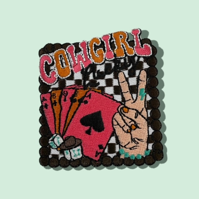 COWGIRL LUCKY HAT PATCH