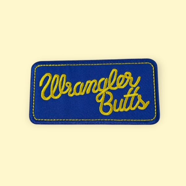 WRANGLER BUTTS HAT PATCH