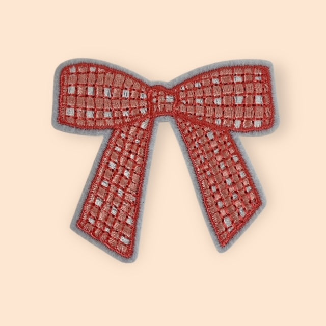 CHECKER BOW HAT PATCH