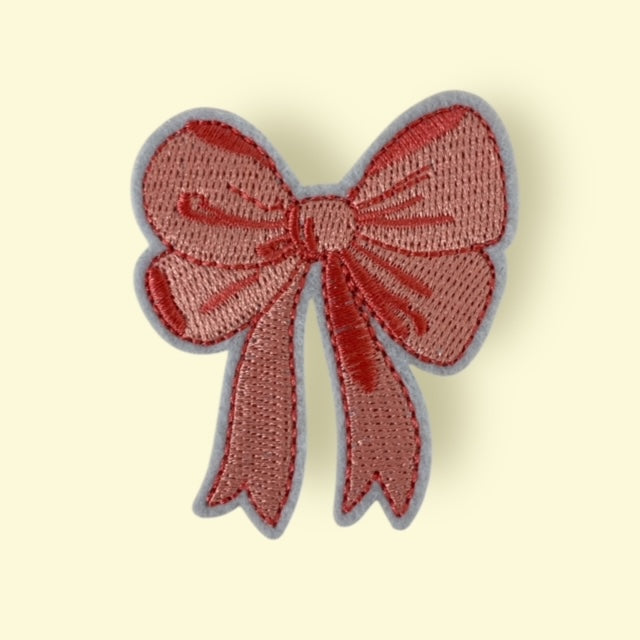 PINK BOW HAT PATCH