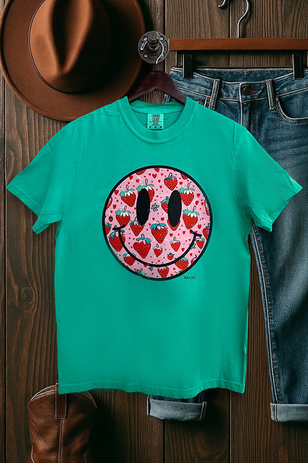 CC DTF STRAWBERRY FACE - ISLAND GREEN