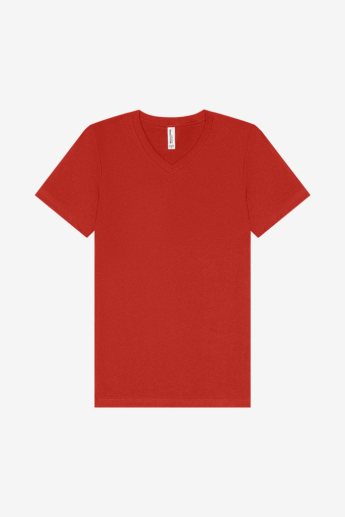 Bella Canvas 3005 V-Neck Short Sleeve - Red