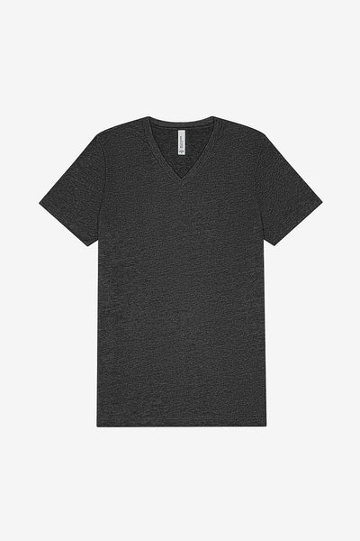 Bella Canvas 3005 CVC V-Neck Short Sleeve - Dark Grey Heather