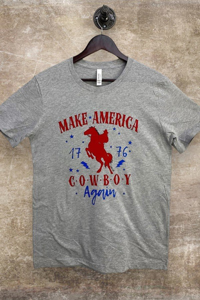 BC MAKE AMERICA COWBOY AGAIN - GREY