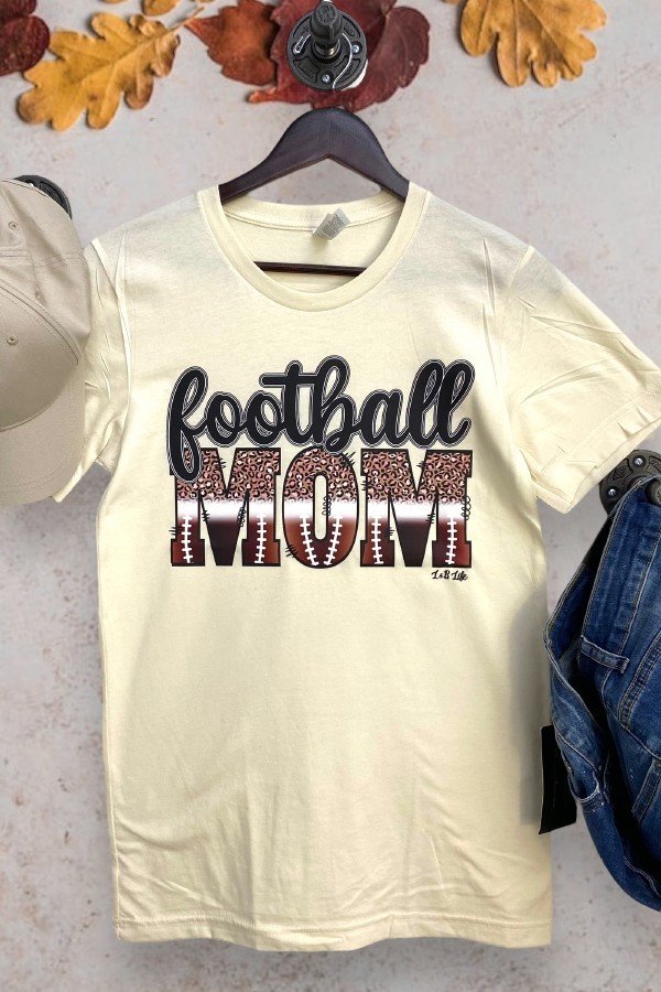 BC DTF FOOTBALL MOM - CREAM