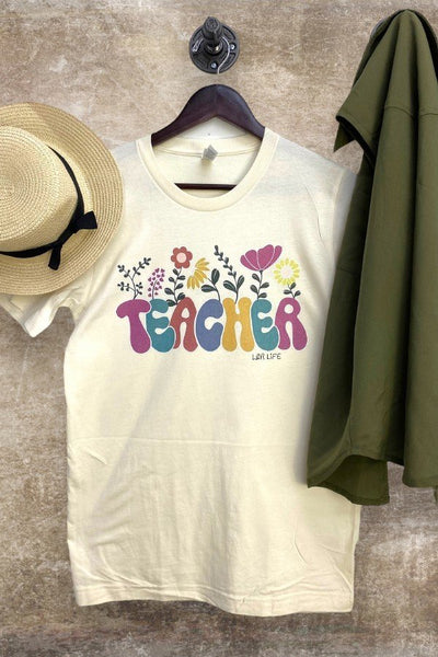 BC DTF FLOWER TEACHER - CREAM