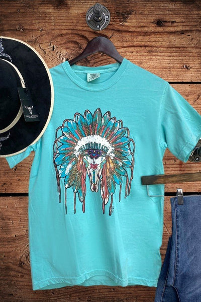 CC FEATHER STEER - TURQUOISE