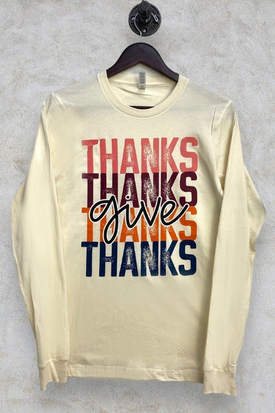 CH LS DTF GIVE THANKS - CREAM