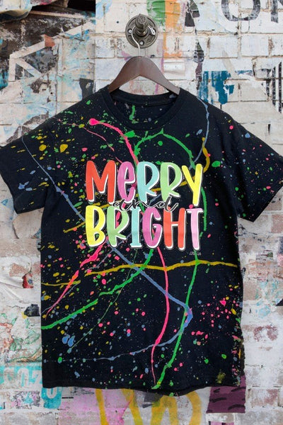 LBL DTF MERRY AND BRIGHT - COLORFUL SPLAT