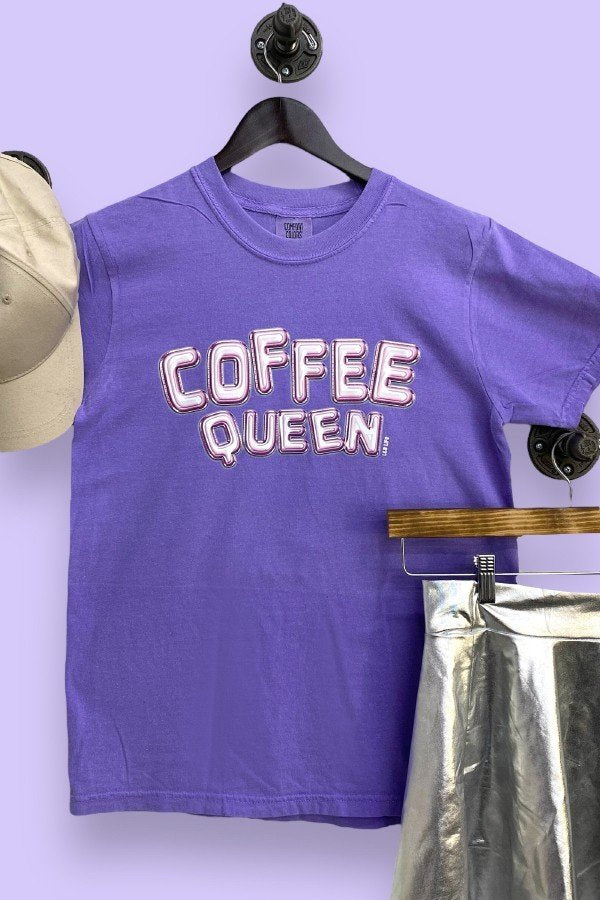 CC DTF COFFEE QUEEN -PURPLE