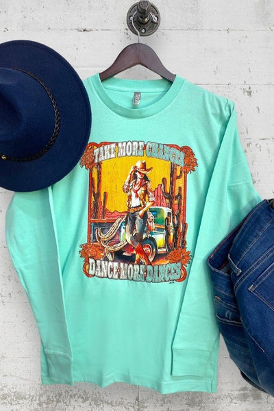 CH LS DTF THE MORE CHANCES DANCE MORE - TURQUOISE