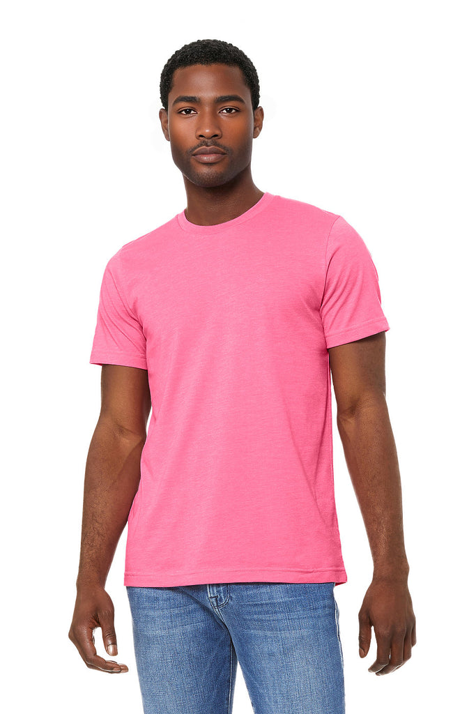 Bella Canvas 3001 CVC - Heather Charity Pink