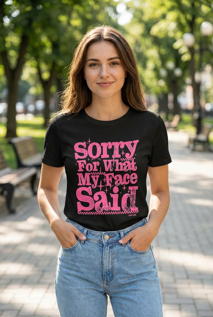 BC DTF SORRY FOR - BLACK