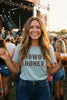 BC DTF HOWDY HONEY TEE - SILVER