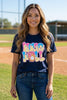 BC DTF BASEBALL ICECREAM TEE - BLACK