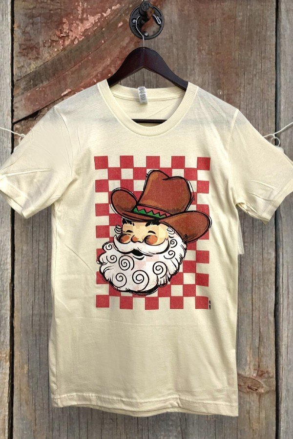 BC CHECKER SANTA-CREAM