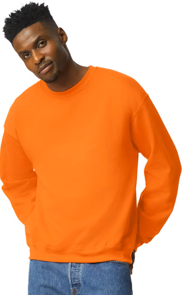 Gildan 18000 Sweatshirt - Safety Orange