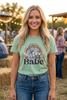 C DTF BOHO BABE TEE - SAGE