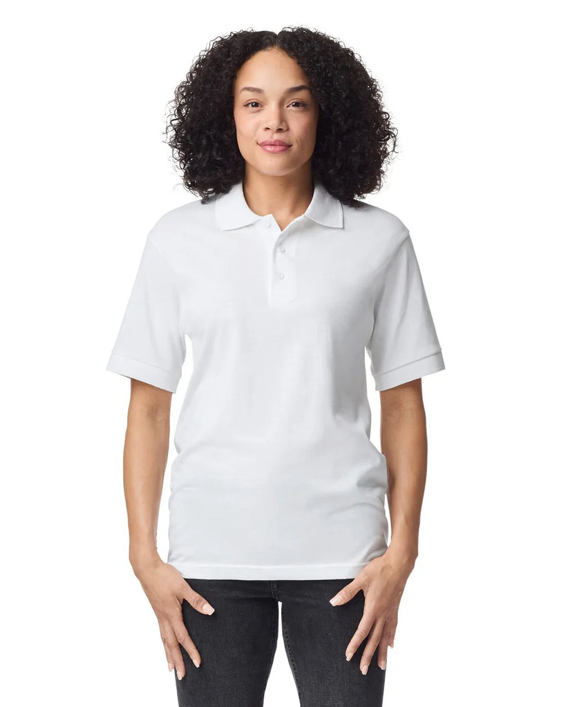 Gildan 8800 Polo T-Shirt - White