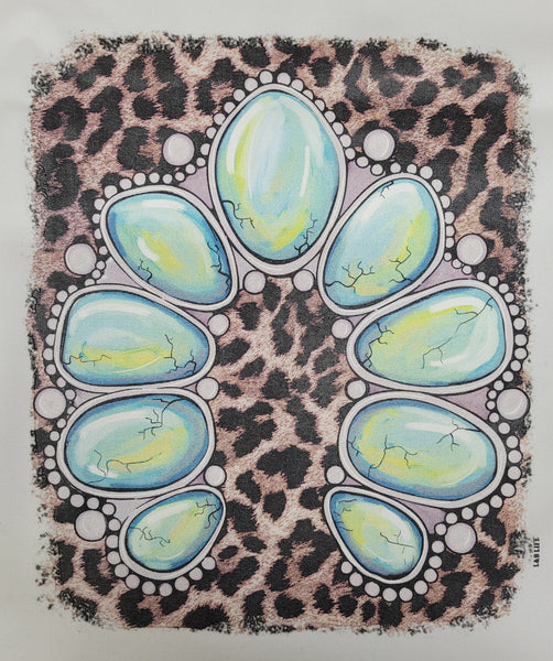 TURQUOISE STONE LEOPARD