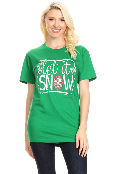 CH LET IT SNOW- GREEN