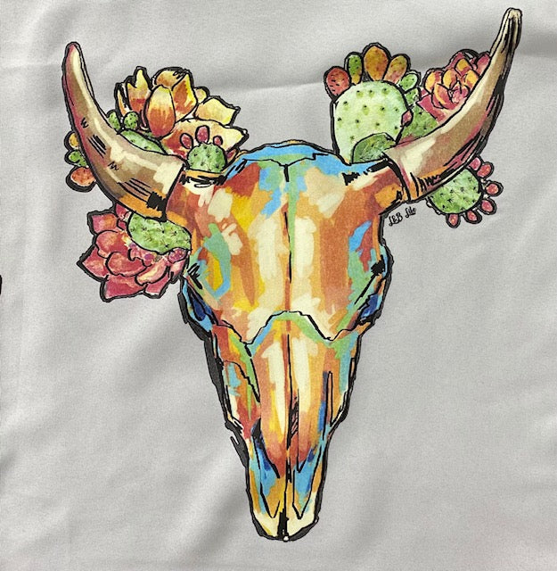 WATERCOLOR STEER HEAD