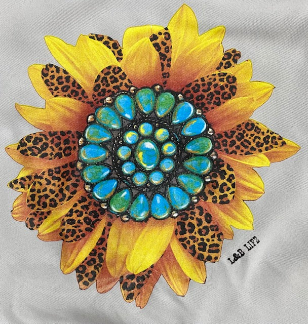 TURQUOISE SUNFLOWER