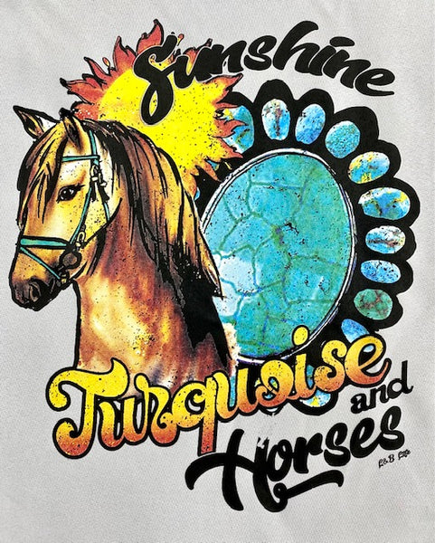SUNSHINE TURQUOISE AND HORSES