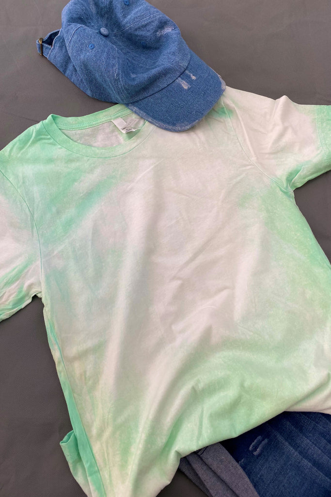 BC BLEACHED TEE- BLEACHED MINT