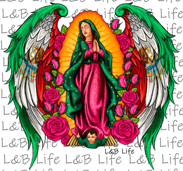VIRGIN MARY WITH WINGS