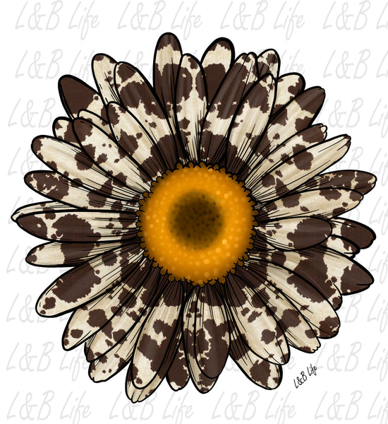 COWHIDE SUNFLOWER